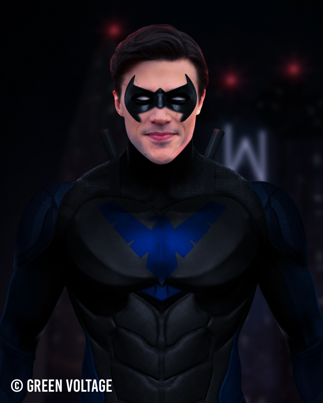 Dick Grayson Nightwing Costume