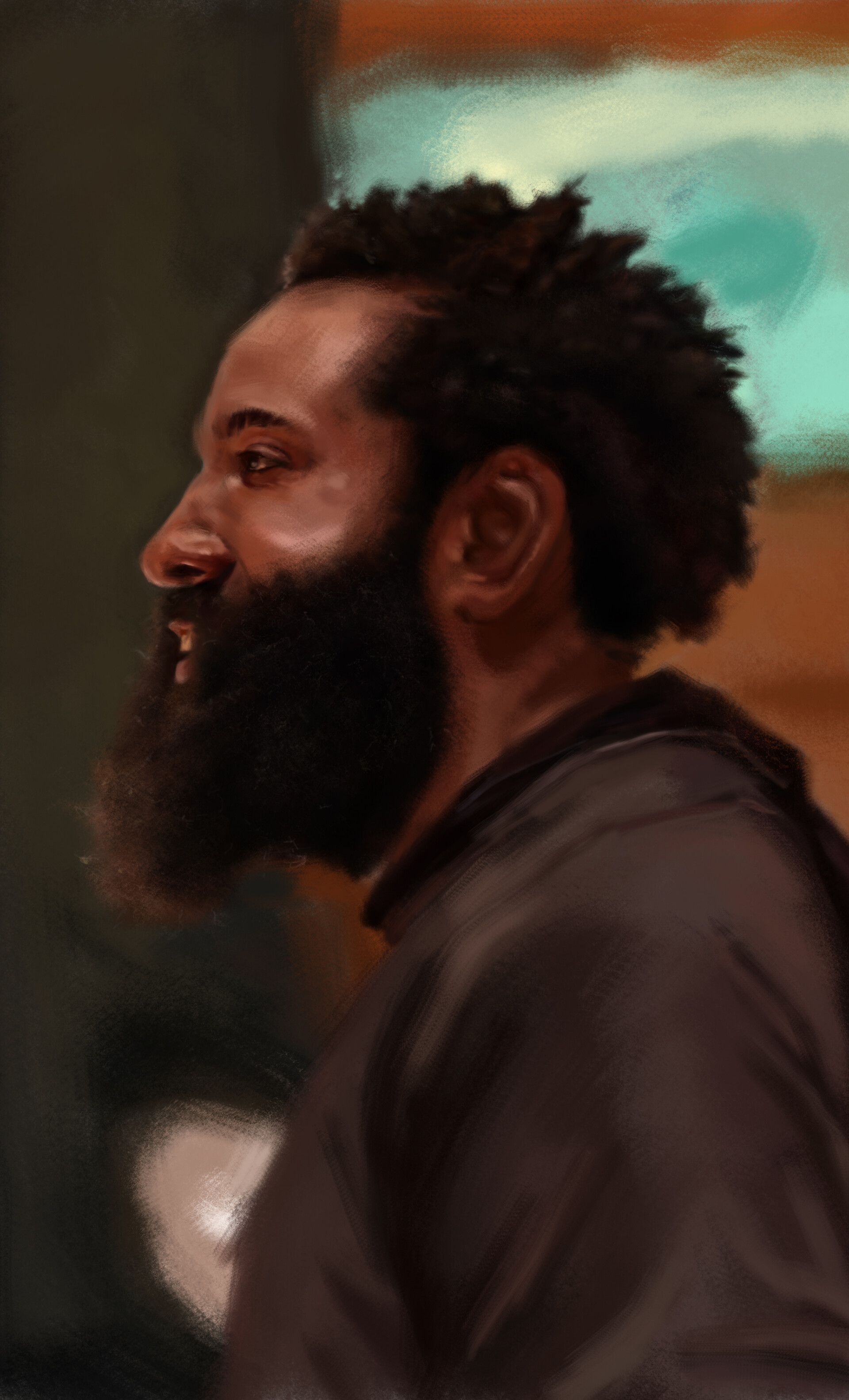 Artstation Portrait Study 5 James Harden Ruel Jose Rapisura