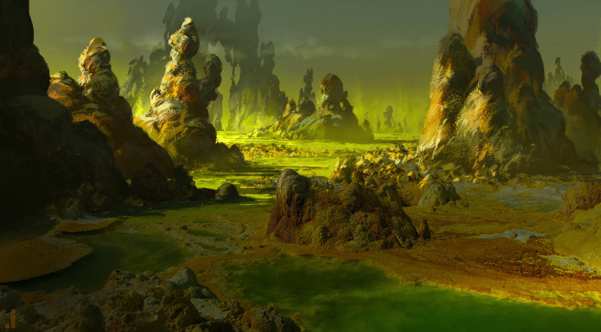 Alien landscape concept