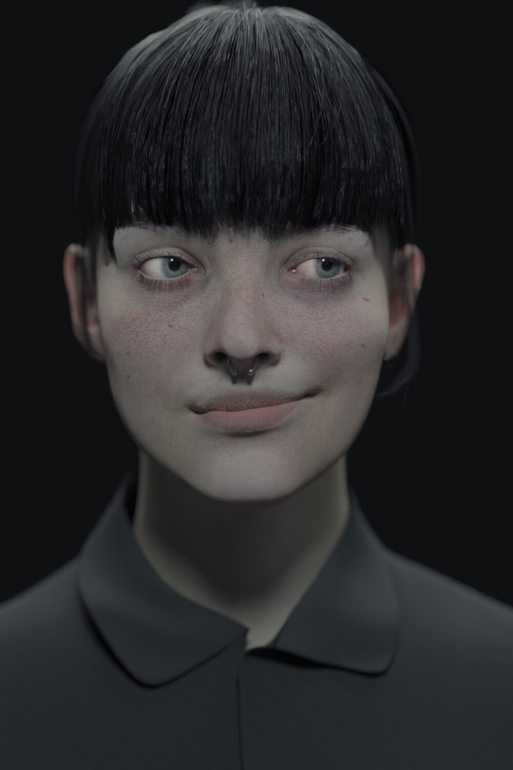 ArtStation - Girl Portrait Practice - Blender