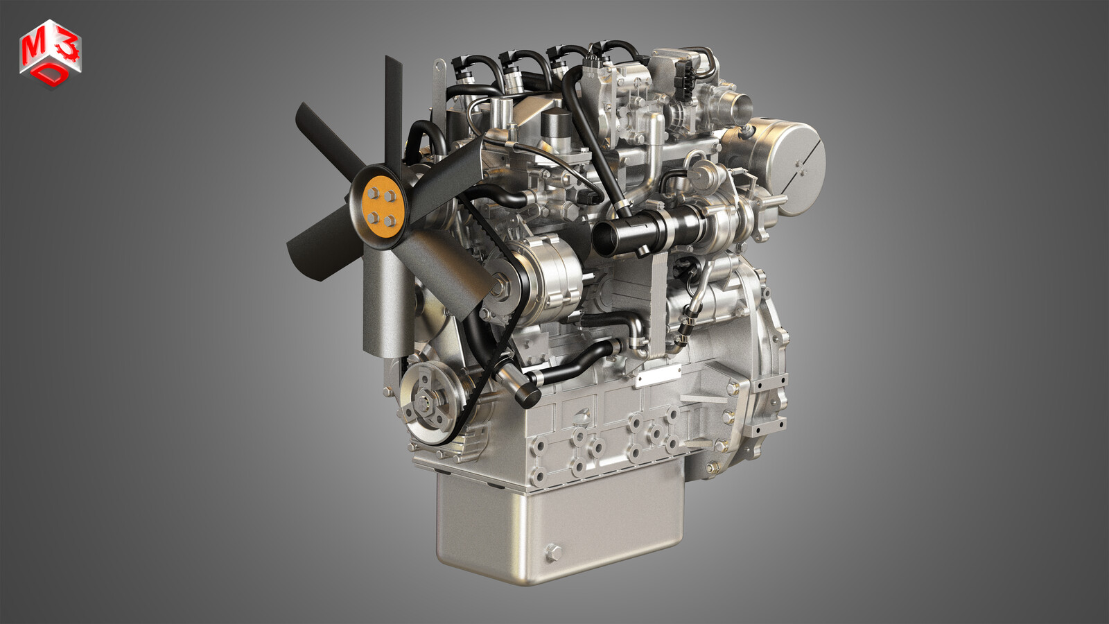 404F-E22TA Engine 3D model