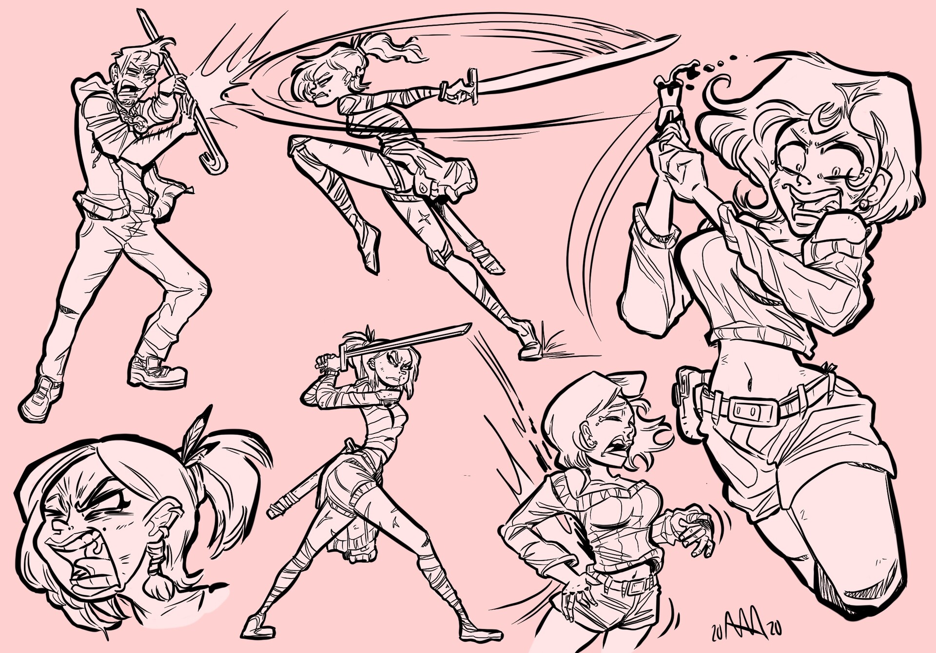 Featured image of post The Best 26 Fighting Poses Sketch