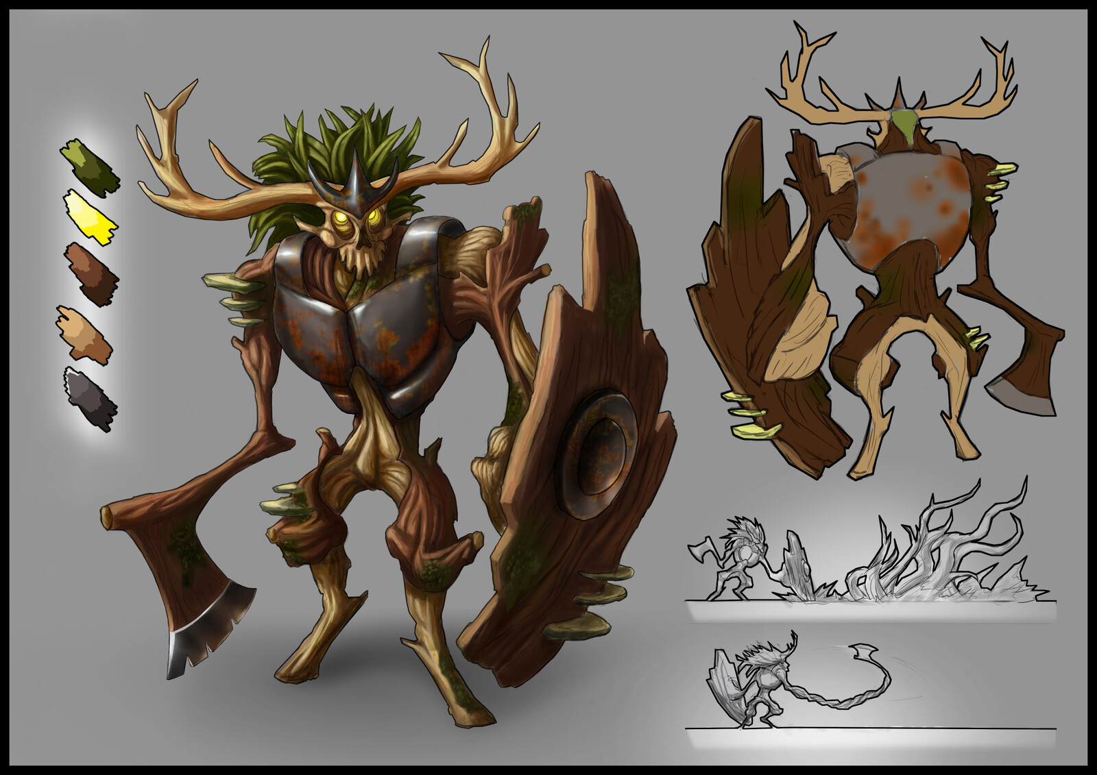 Wood guardian of the forest