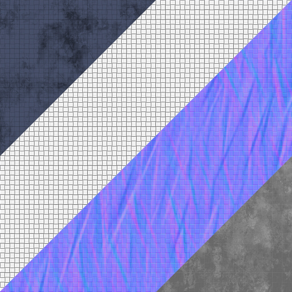 Texture maps for the material