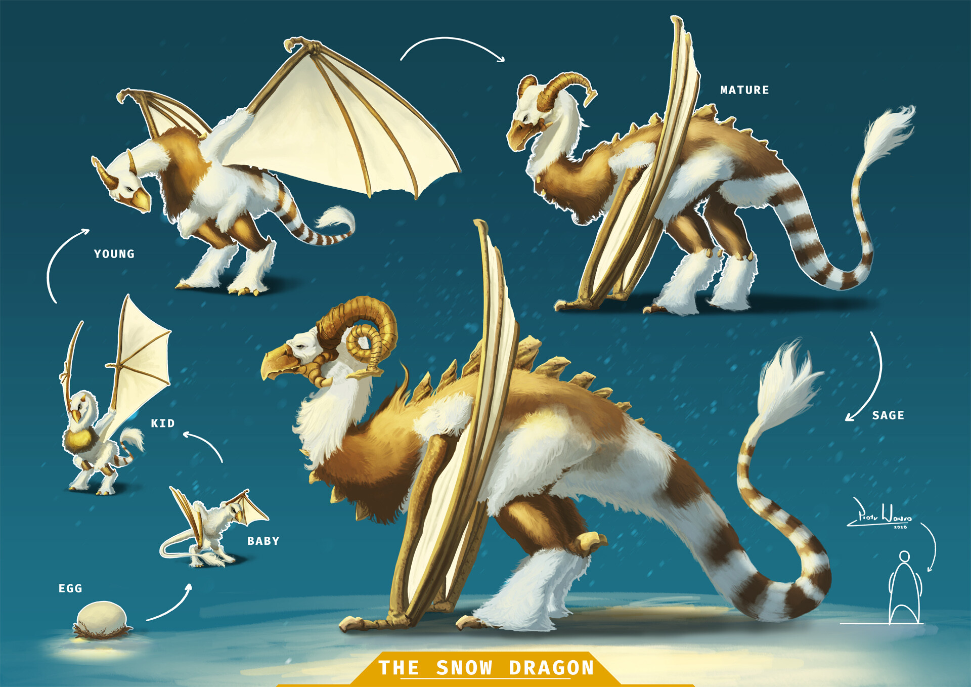 ArtStation - SNOW DRAGON