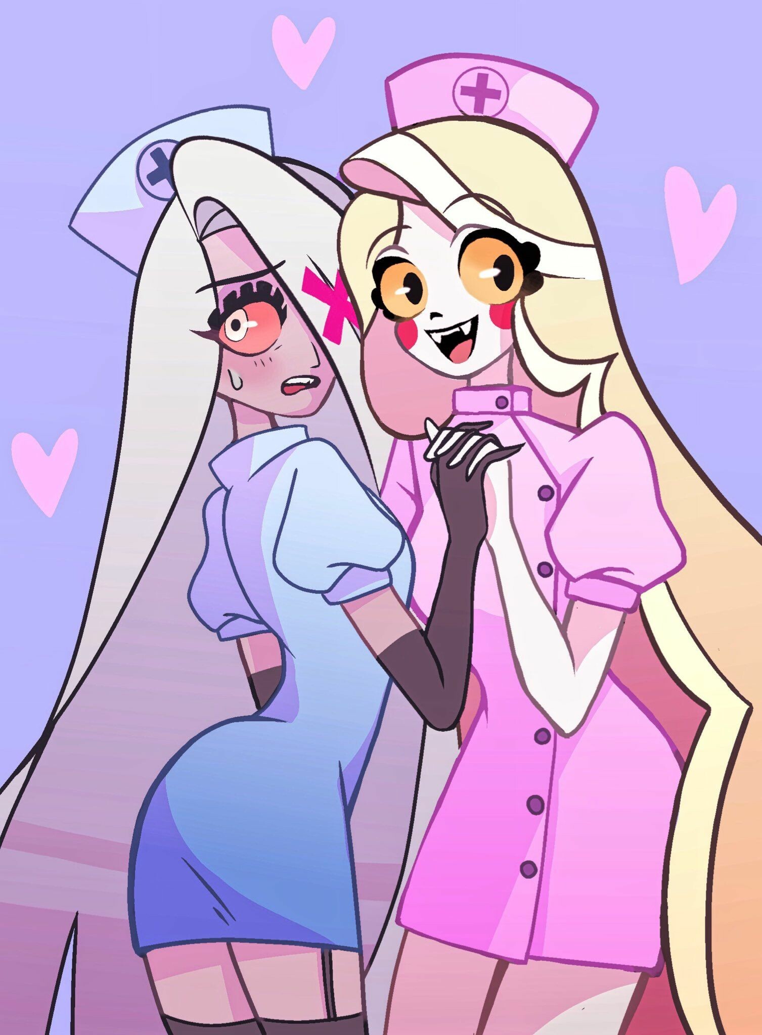 Hazbin Hotel Charlie X Vaggie Dj Universe none