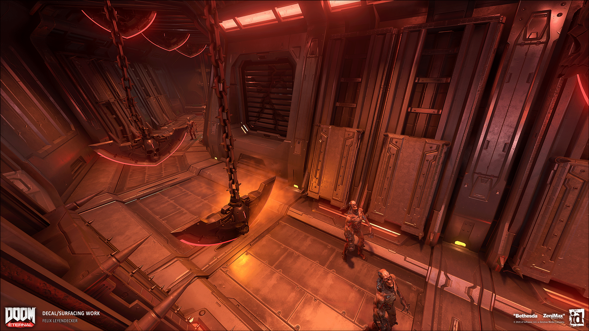 Doom Eternal Background Gif Artstation Doom Eternal Surfacing Felix Leyendecker doom eternal surfacing felix leyendecker