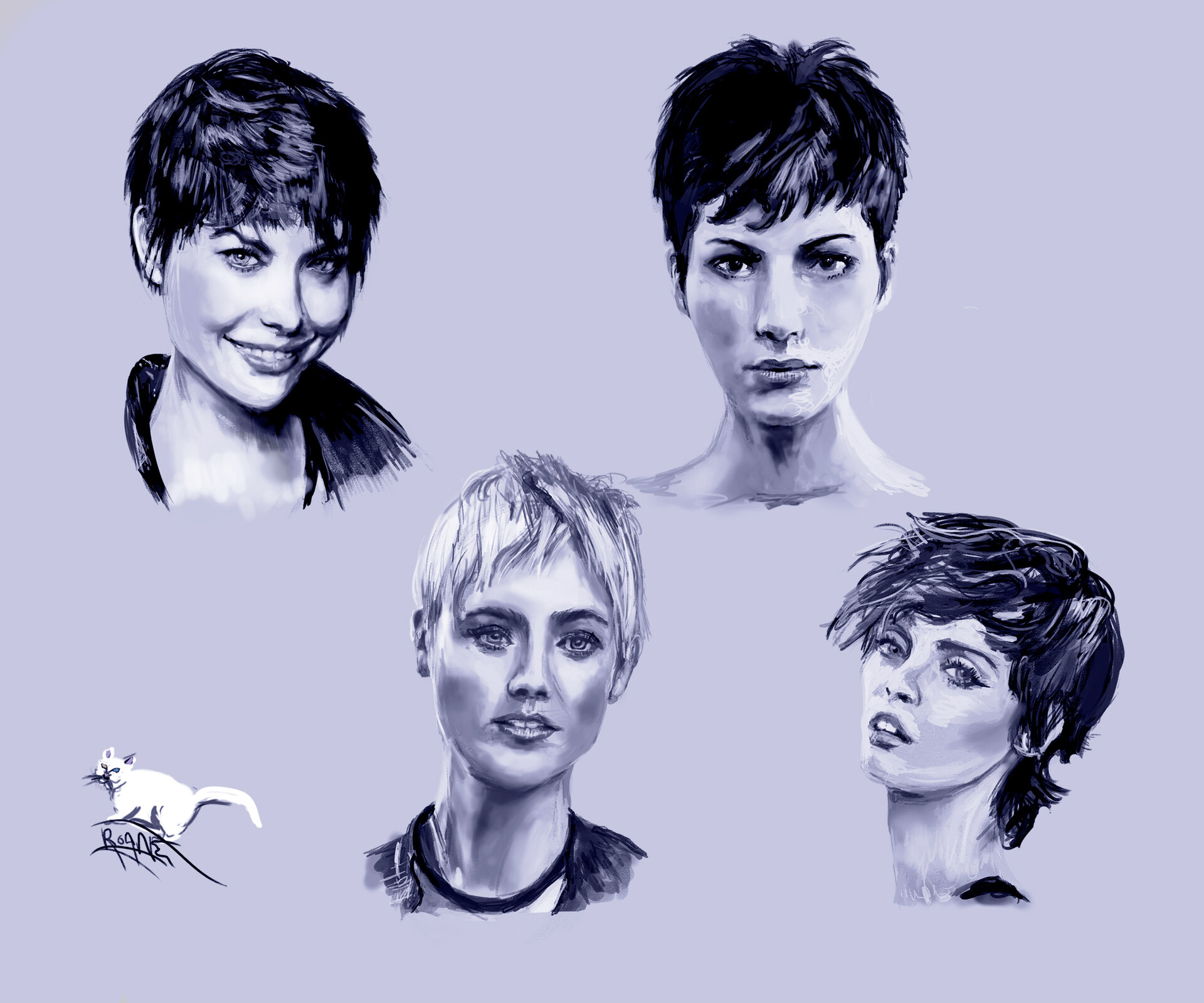 ArtStation - Short Hair