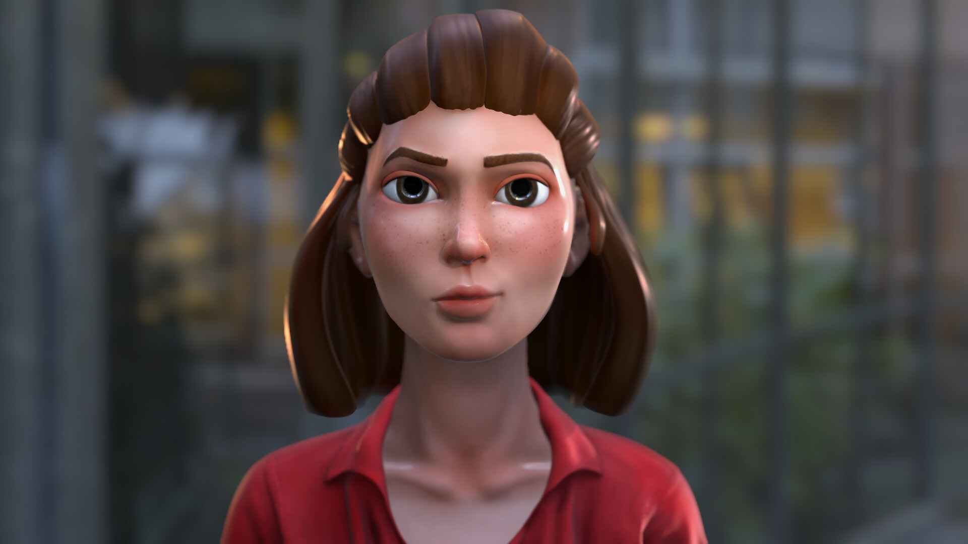 ArtStation Cartoon girl 3d concept