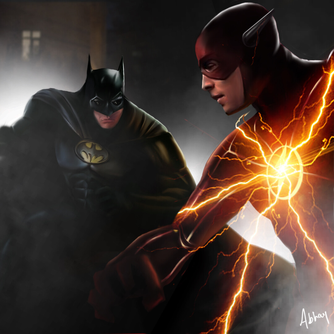 ArtStation - Flash meets Batman