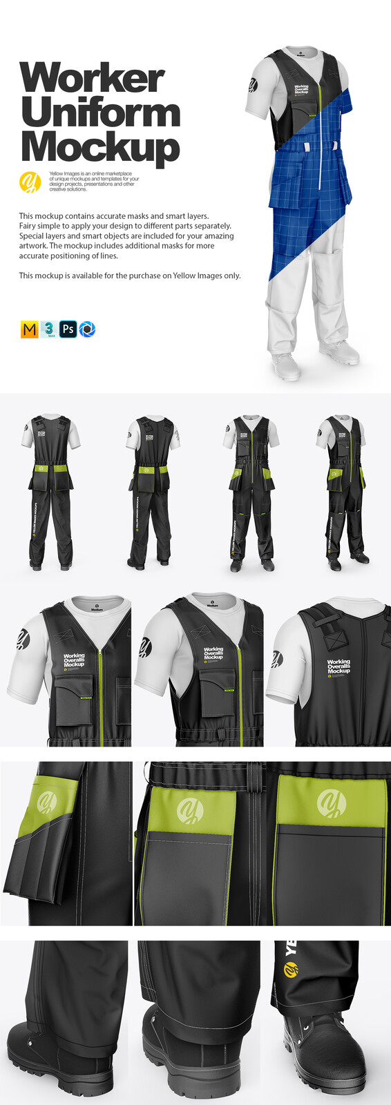 Download Working Overalls Mockup Andrey Yeskov A K A Rhi Artstation