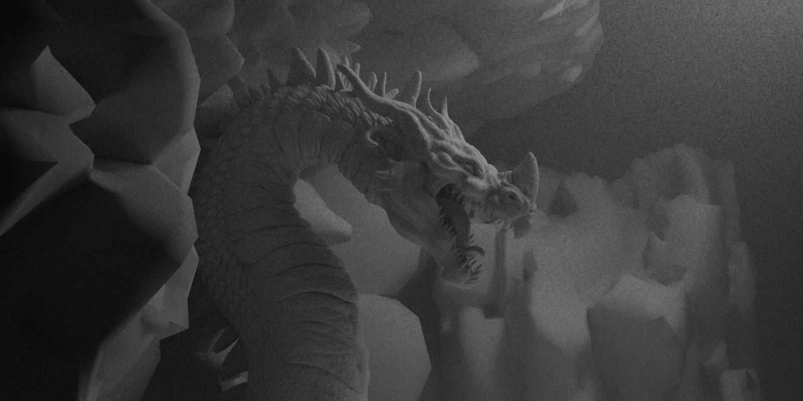 rough B&amp;W render