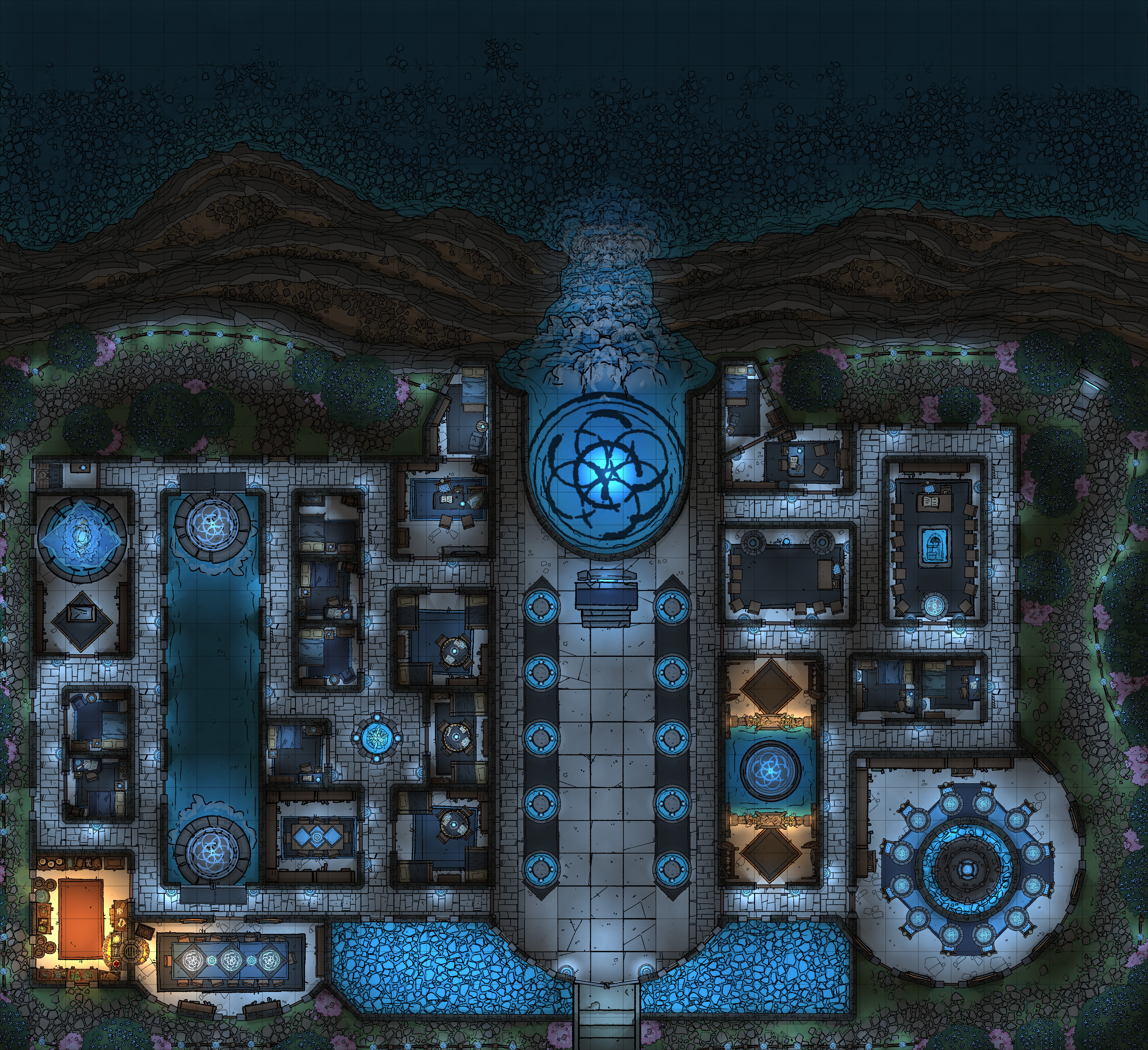 Mage College by Night