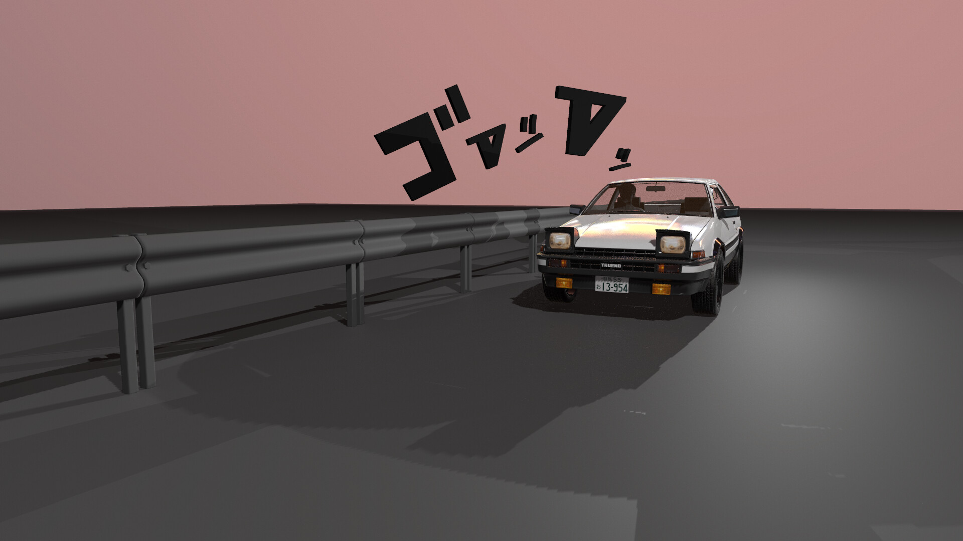 ArtStation - 頭文字D AE86 藤原拓海