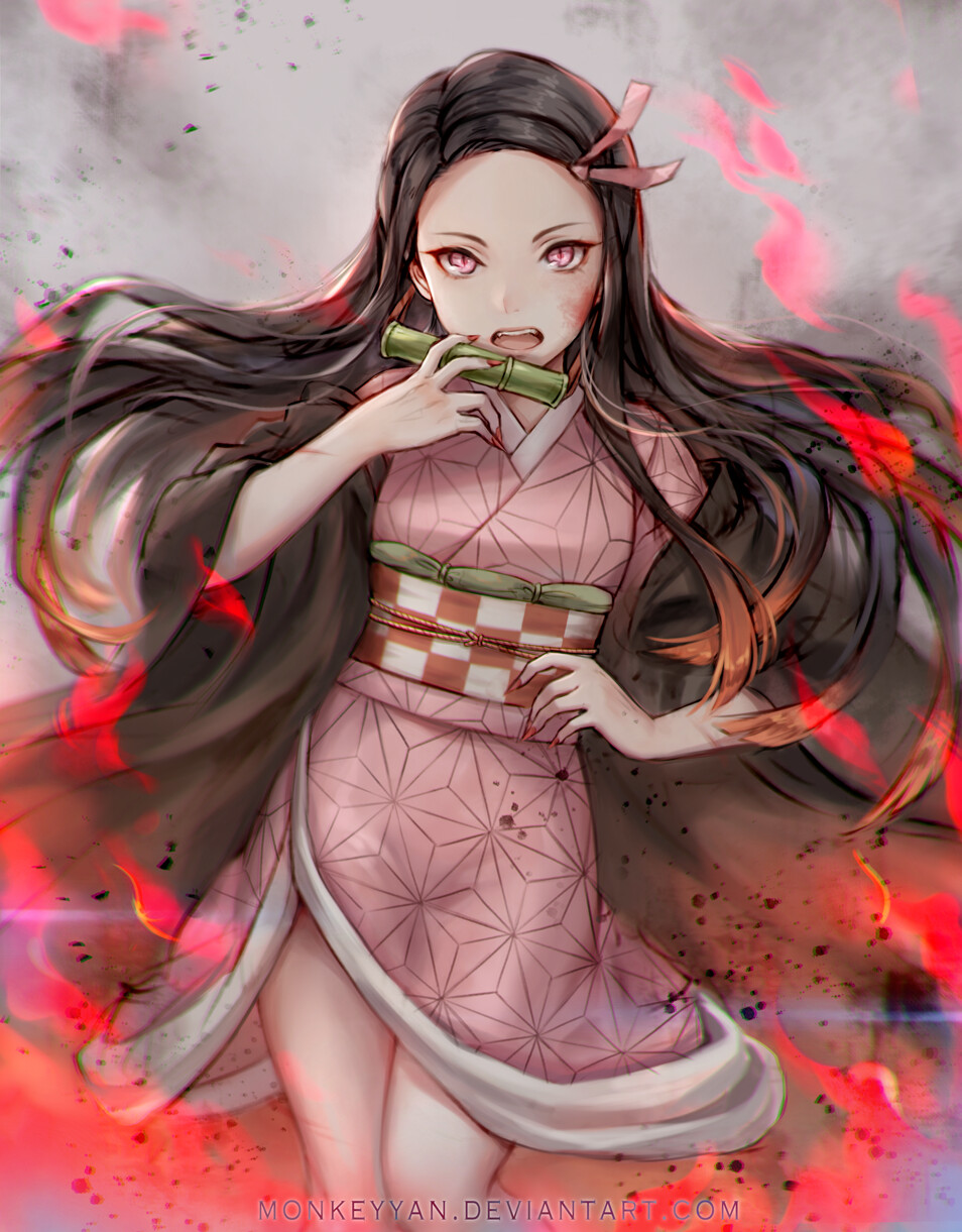 Artstation Nezuko From Demon Slayer Monkey Yan