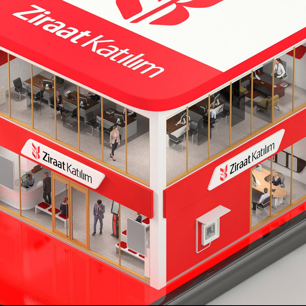 ziraat mobile branch print ad