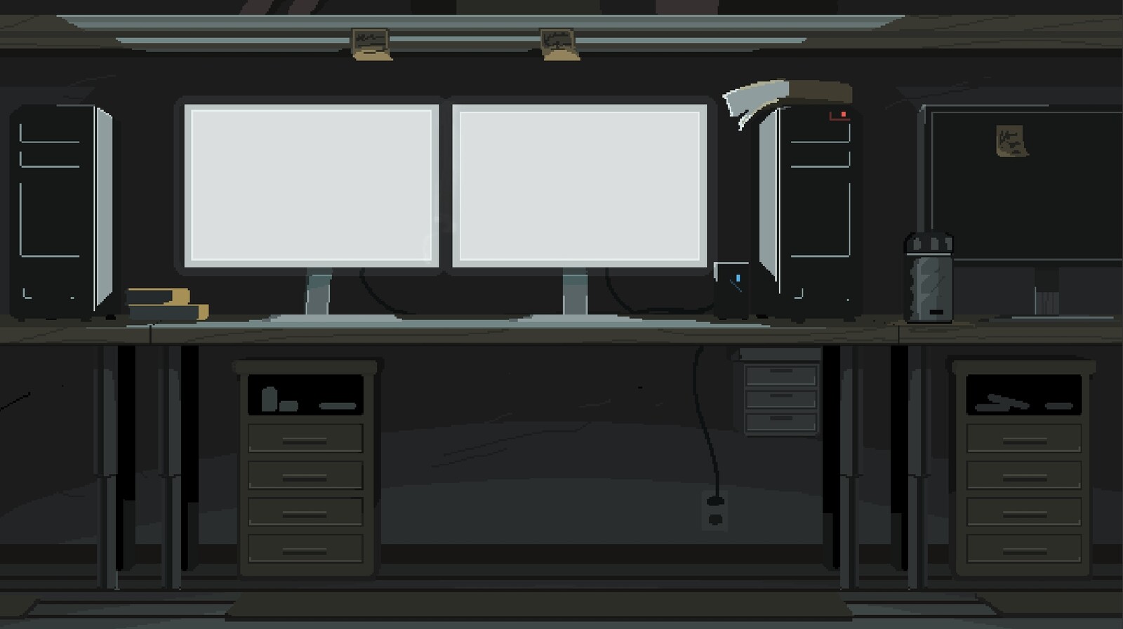 Background for the first cutscene of the game.