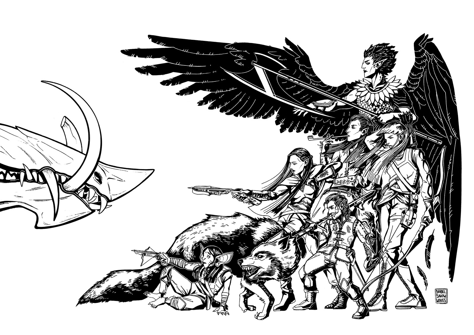 The inks for this project, the main element of this piece