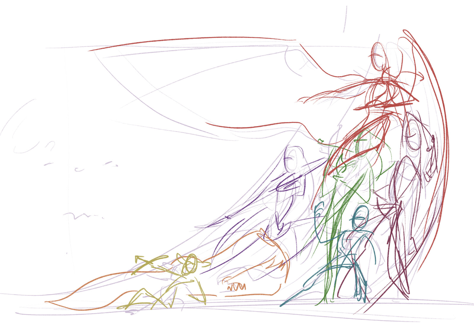 Initial composition sketch for the piece