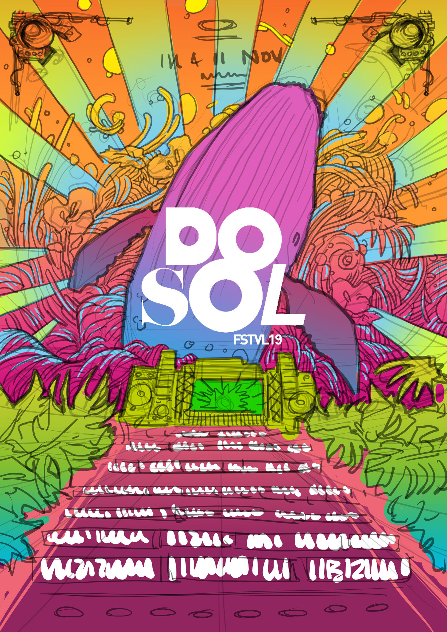 Tiago Palma - Festival DoSol 2019 - Poster art