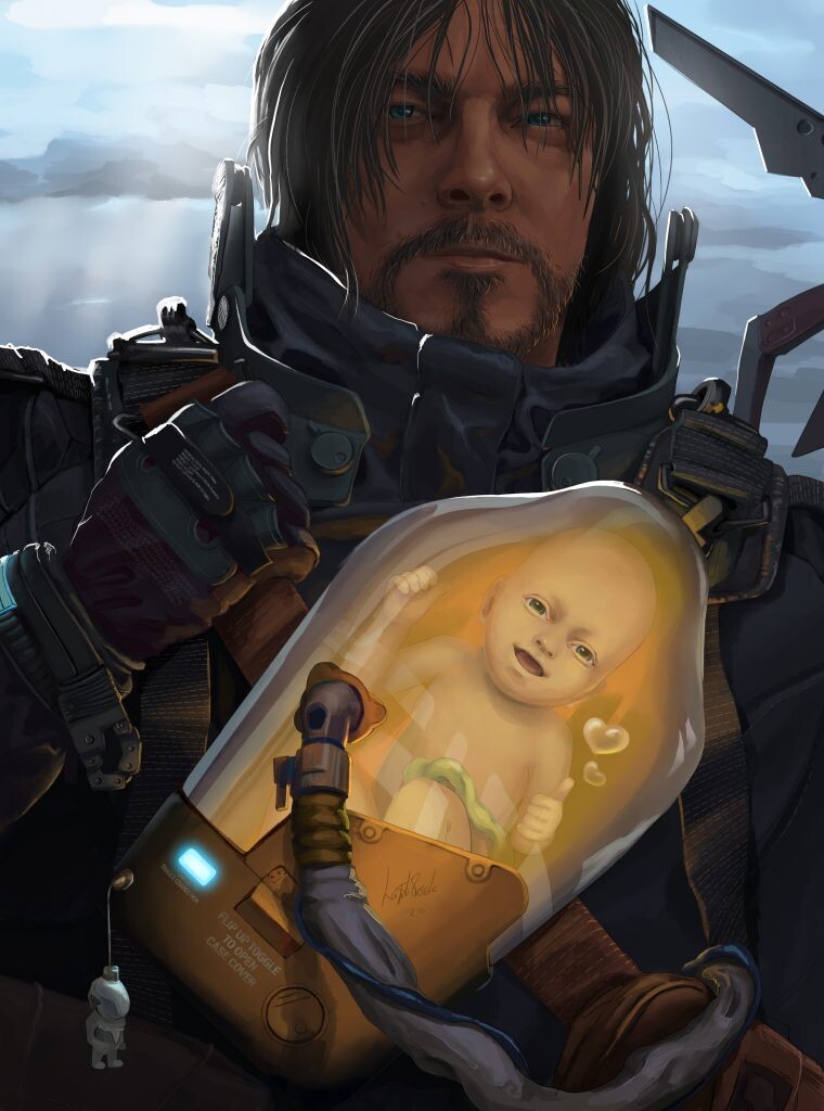 ArtStation Death Stranding Sam and BB