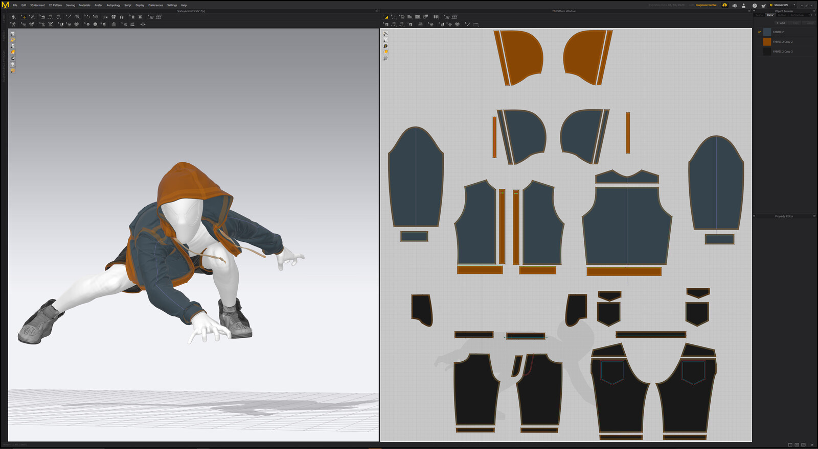 Marvelous Designer setup