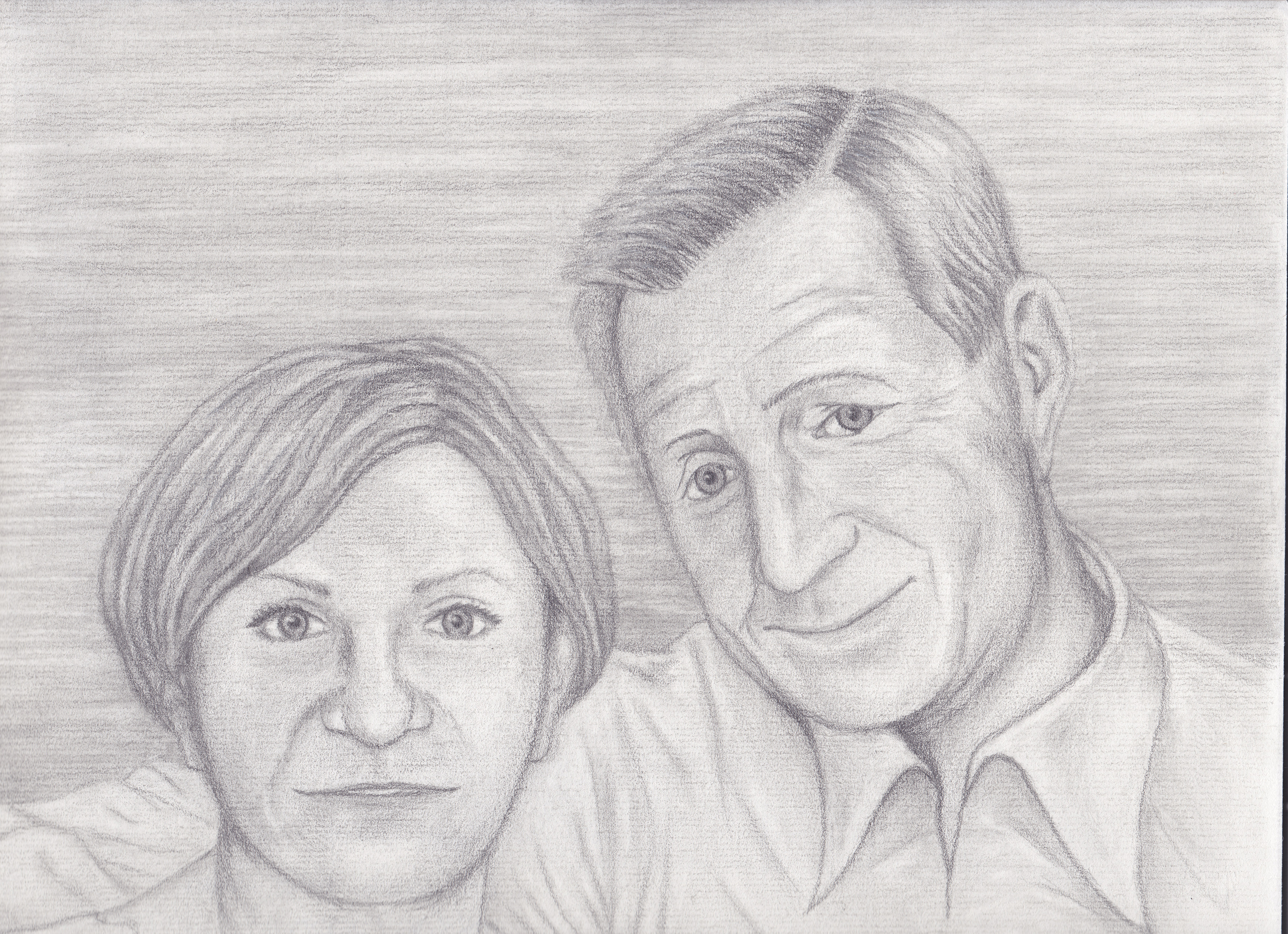 Double portrait of my aunt and her late husband. 