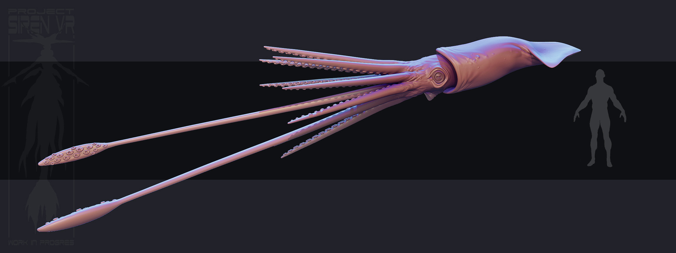 Artstation Project Siren Giant Squid