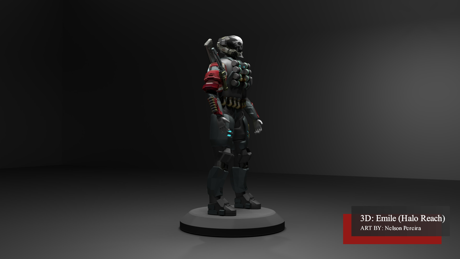 改造品　PLAYARTS改 Halo：Reach EMILE Halo: Reach RE:EDIT EMILE-A239 (Nobel Four) 1/12 Scale PX