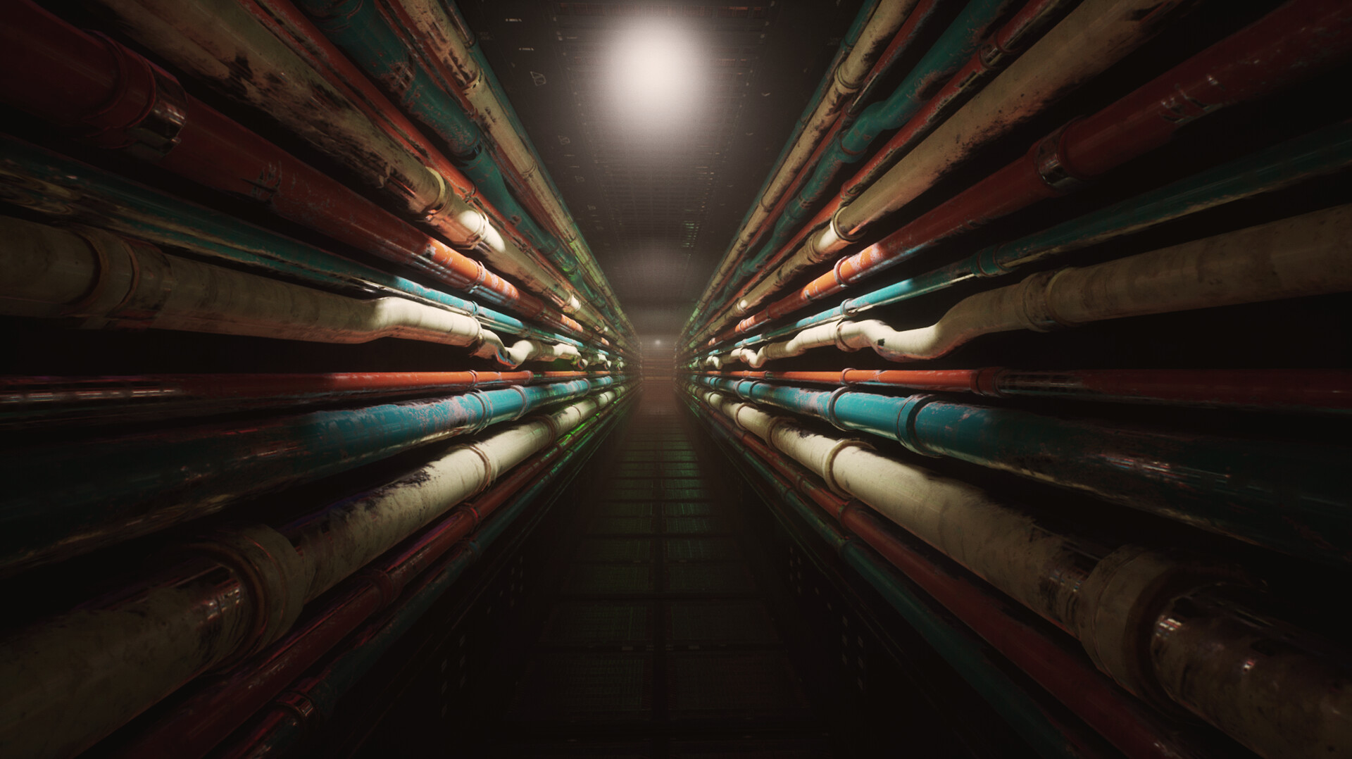 ArtStation - Pipes hallway