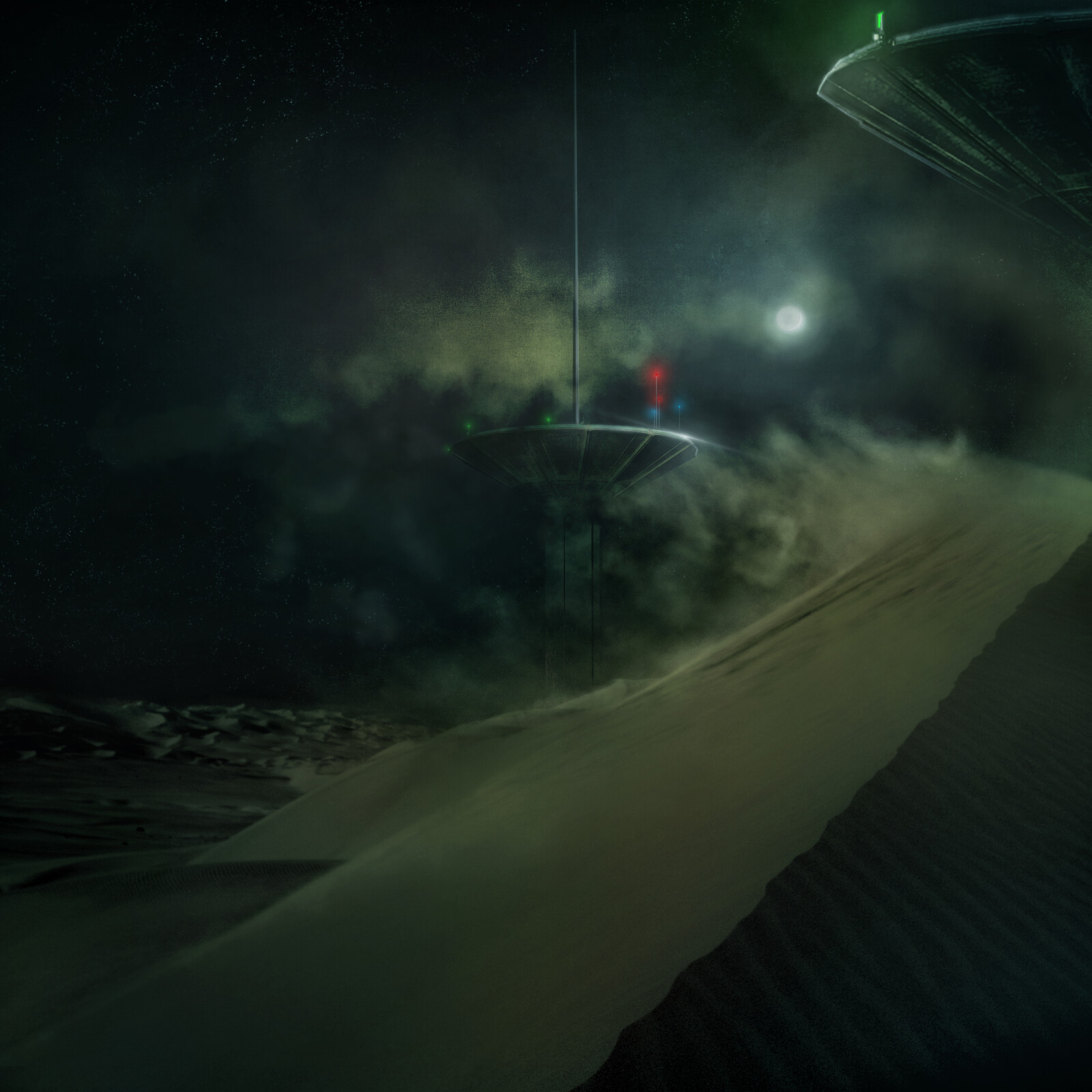 Concept Image - Desert Night Towers