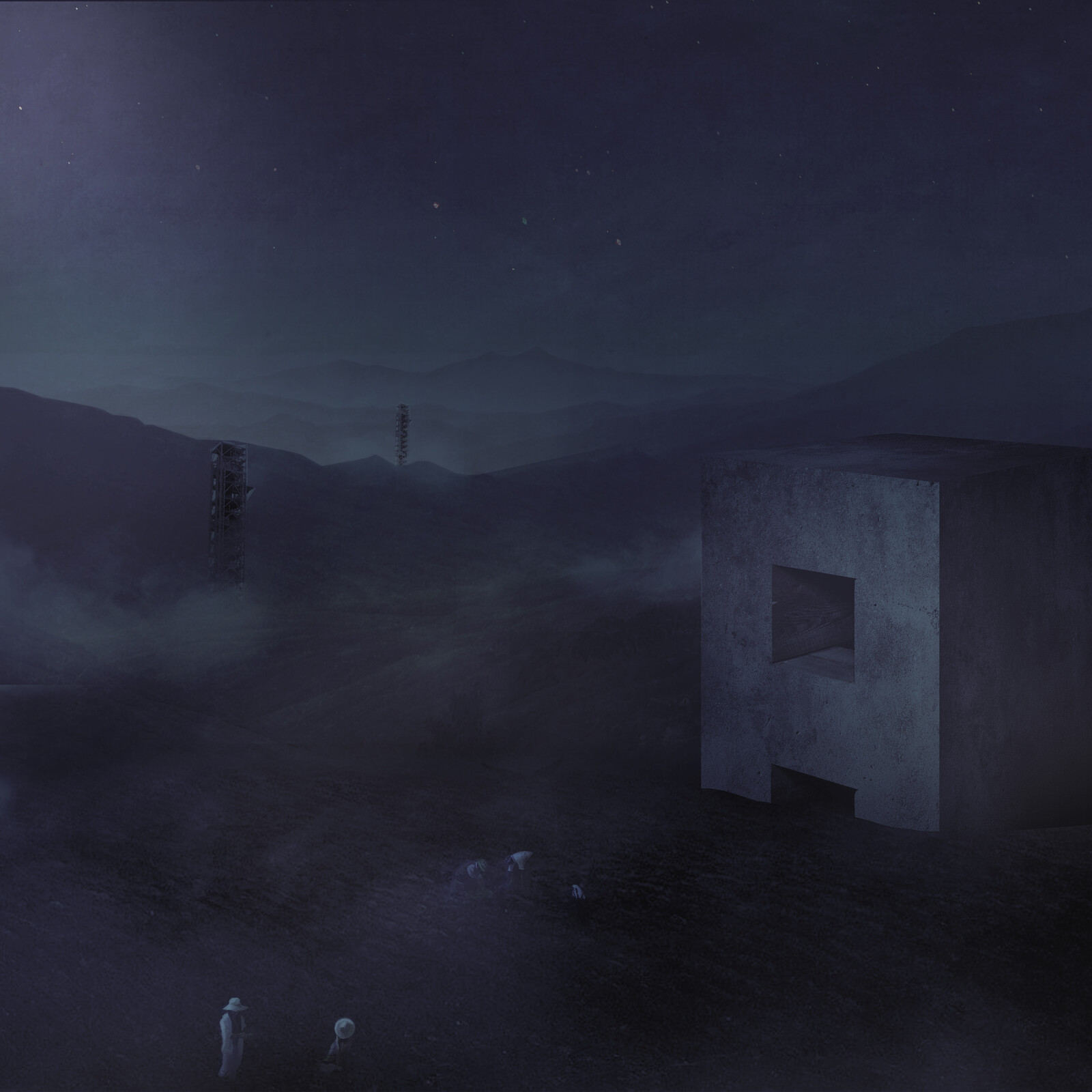 Early Concept Image - Farmland / Coastal inland towers