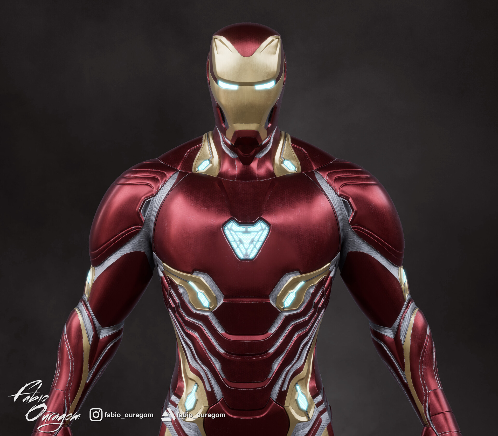 Artstation Iron Man Mark 50 Infinity War Fabio Ouragom