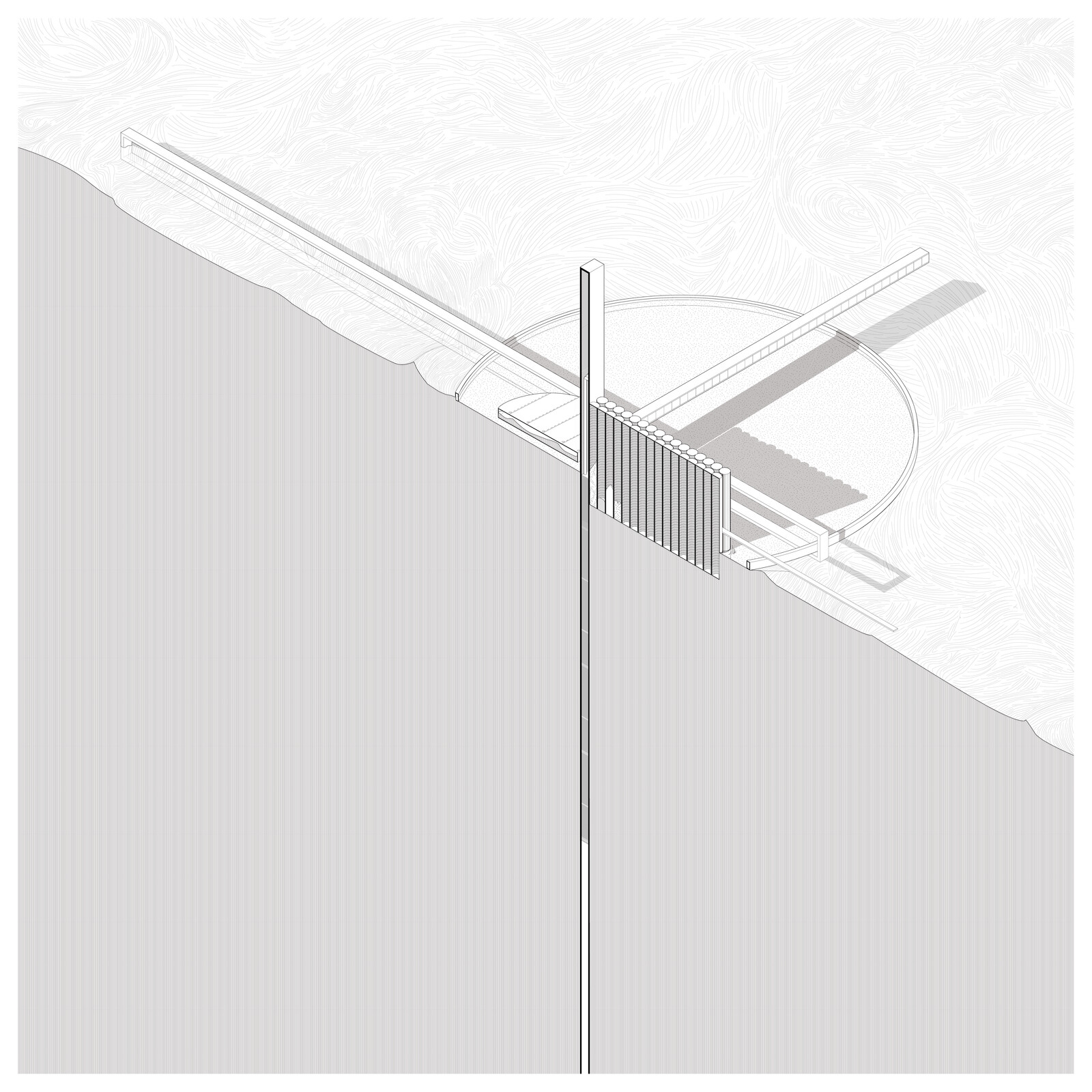 Axonometric Section Drawing