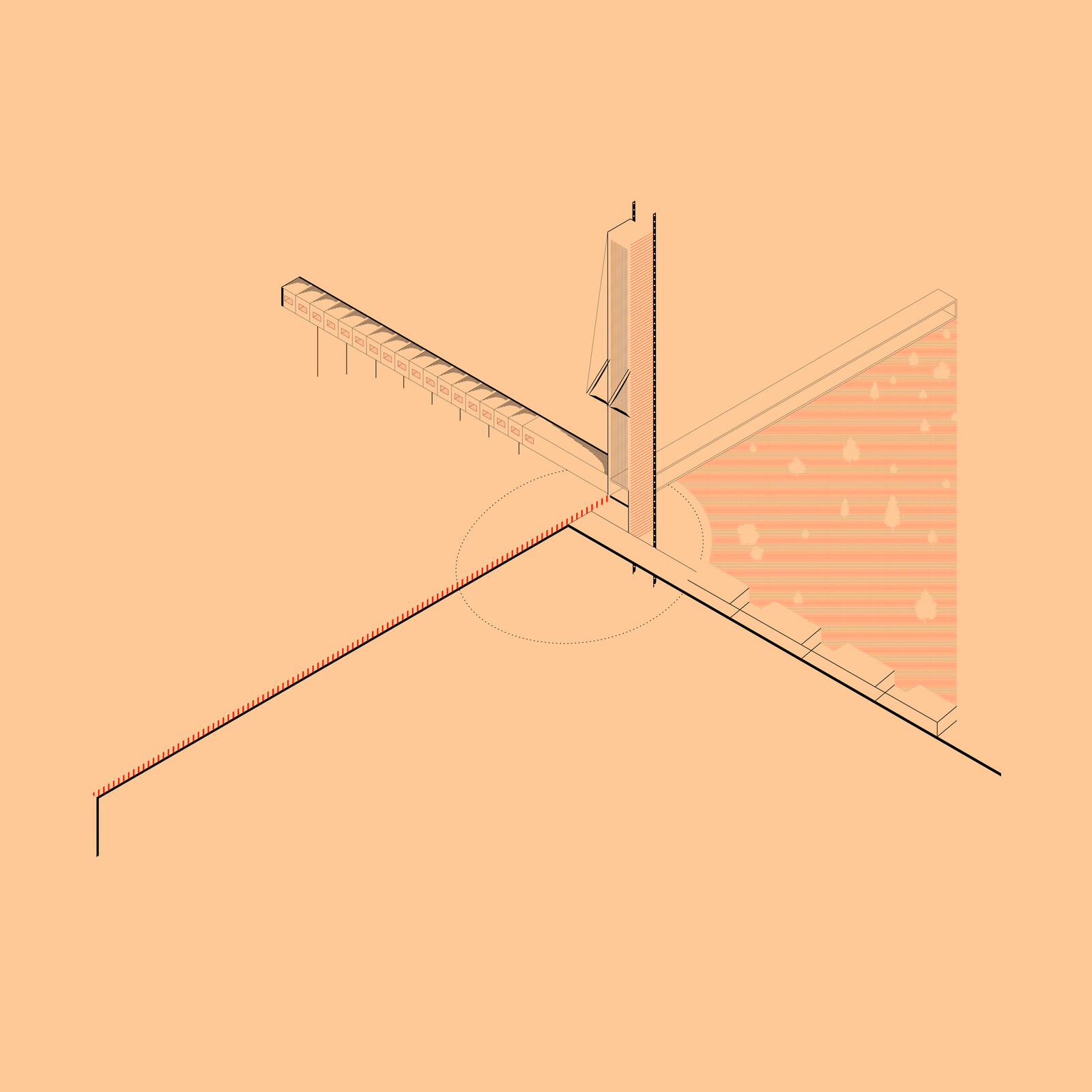 Concept Drawing - Architectural Diagrammatic 
