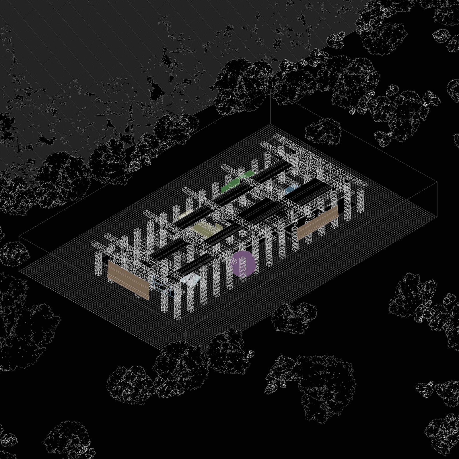 Architectural Axon Drawing - Rhino3D + Illustrator