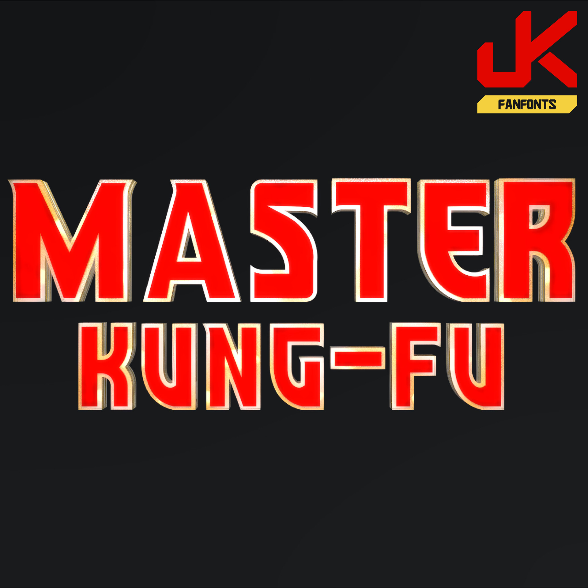Artstation Master Kung Fu Font Hilton Santos