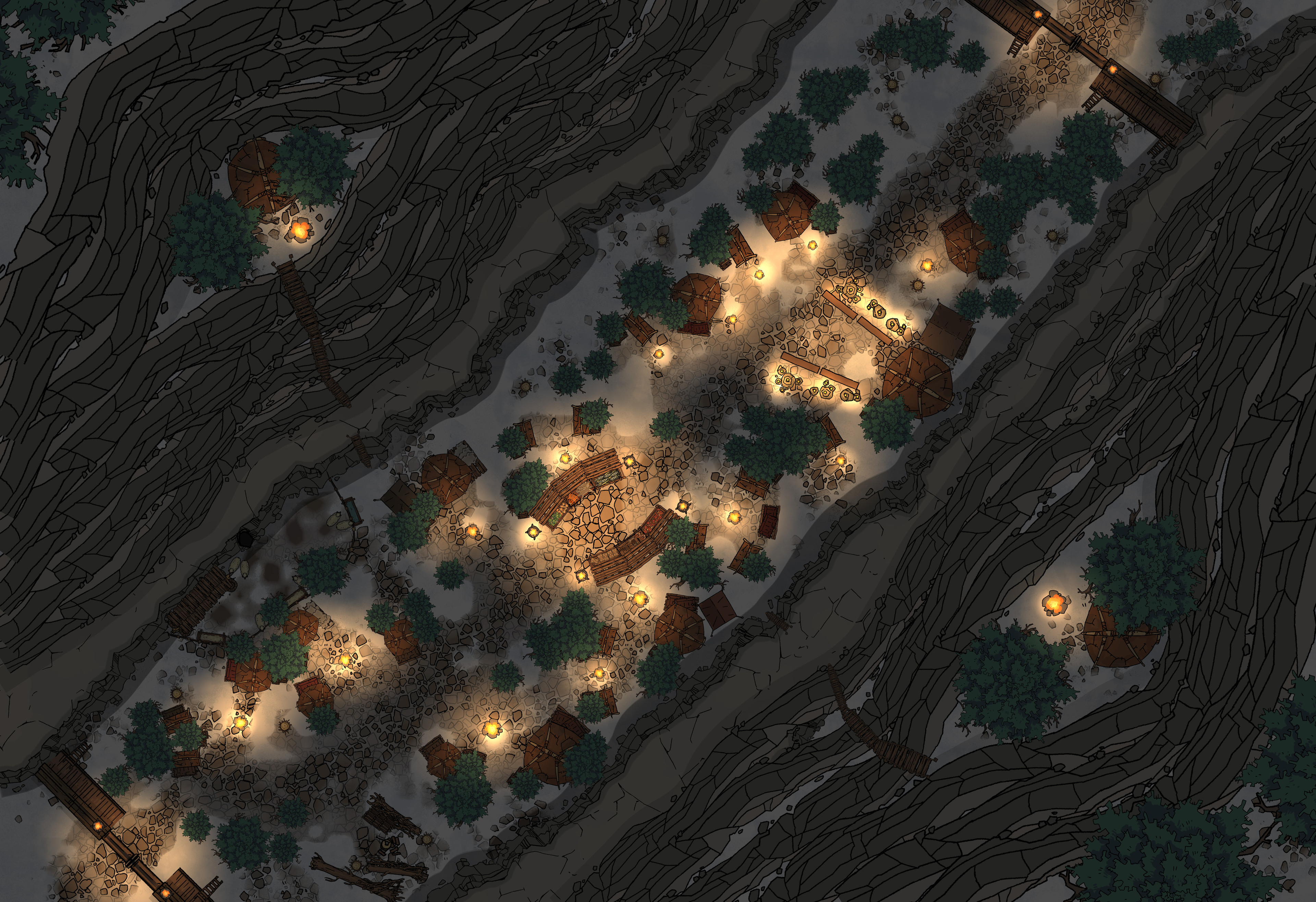 Village by Night
