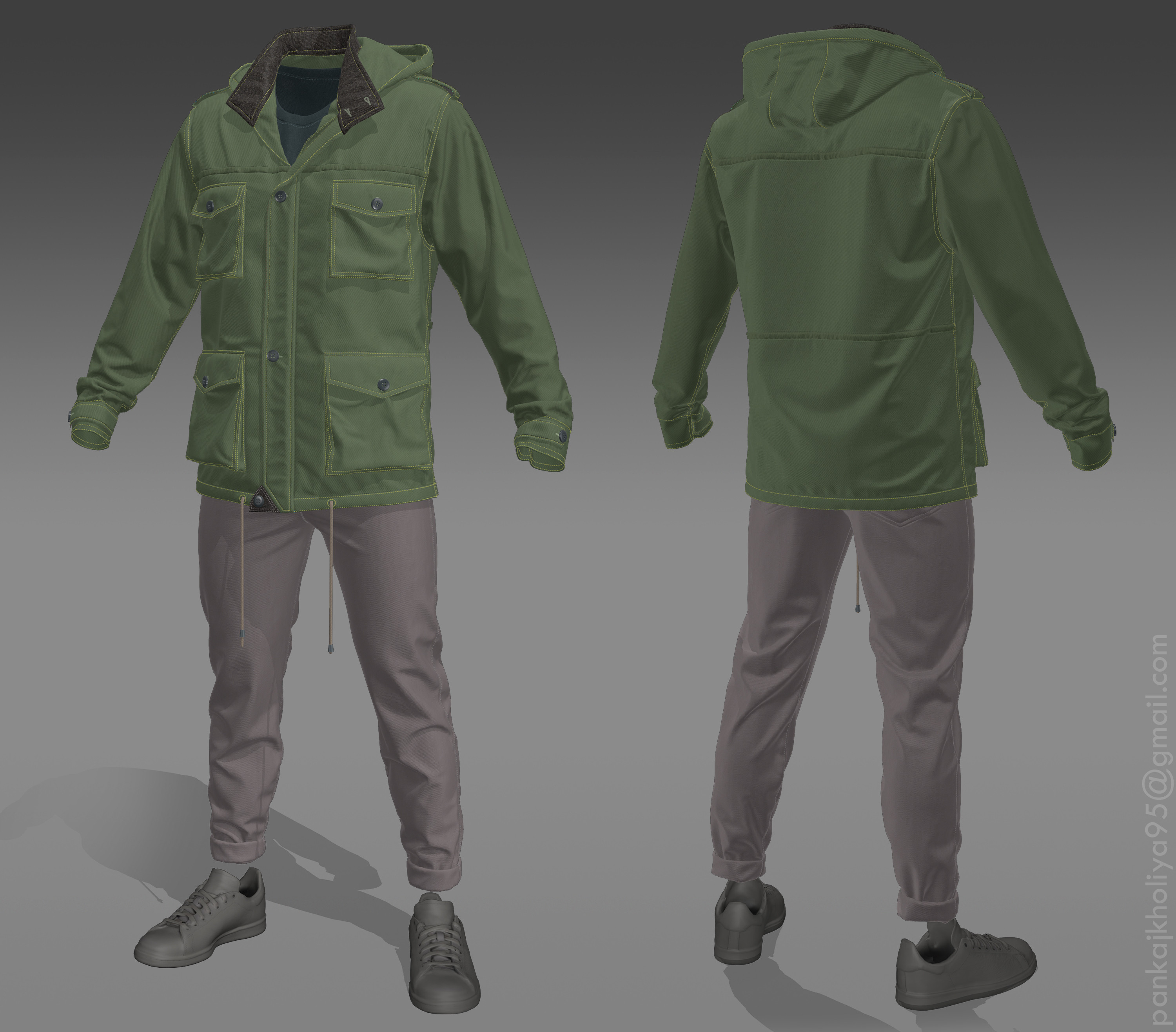 designer parka jacket