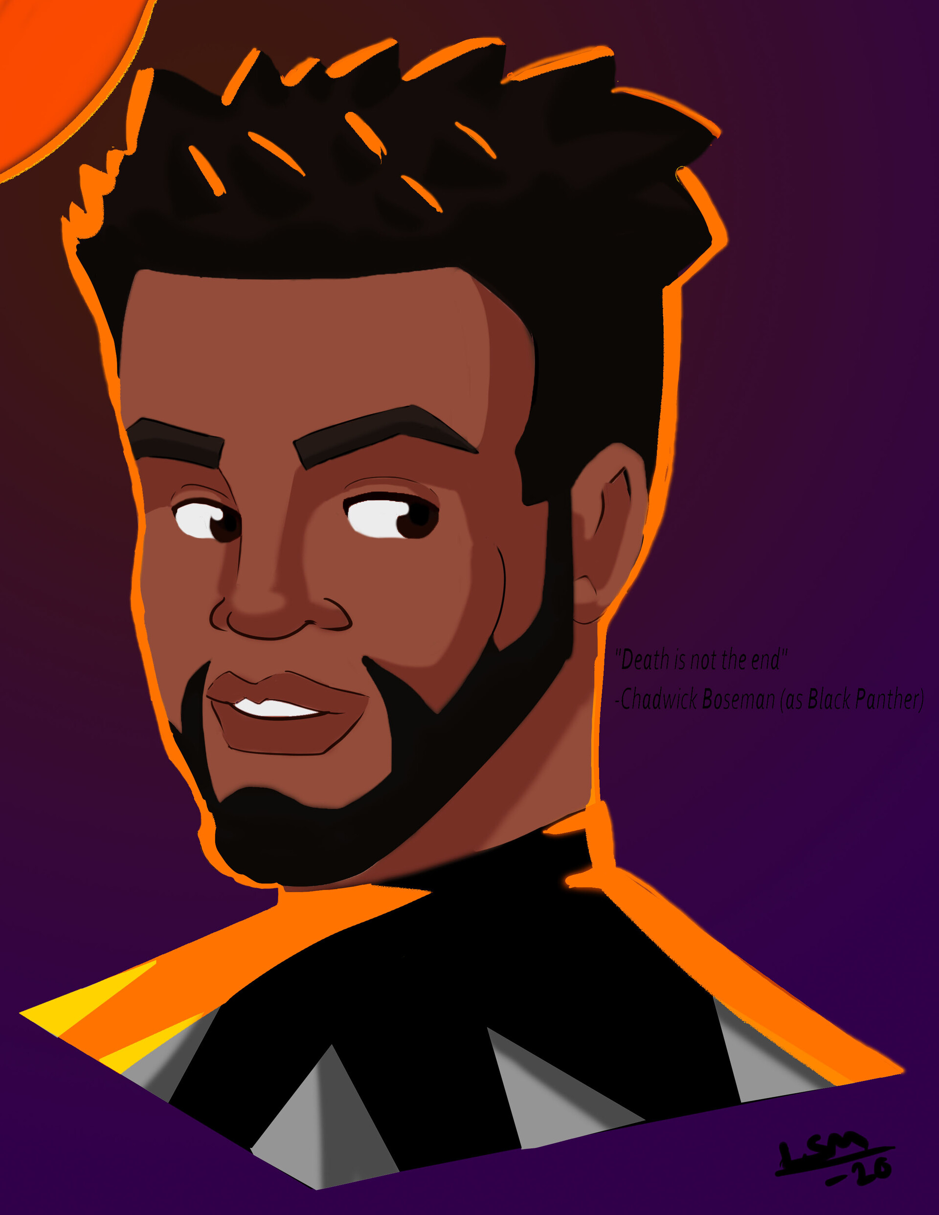 Artstation Chadwick Boseman Tribute L Shea Malloy
