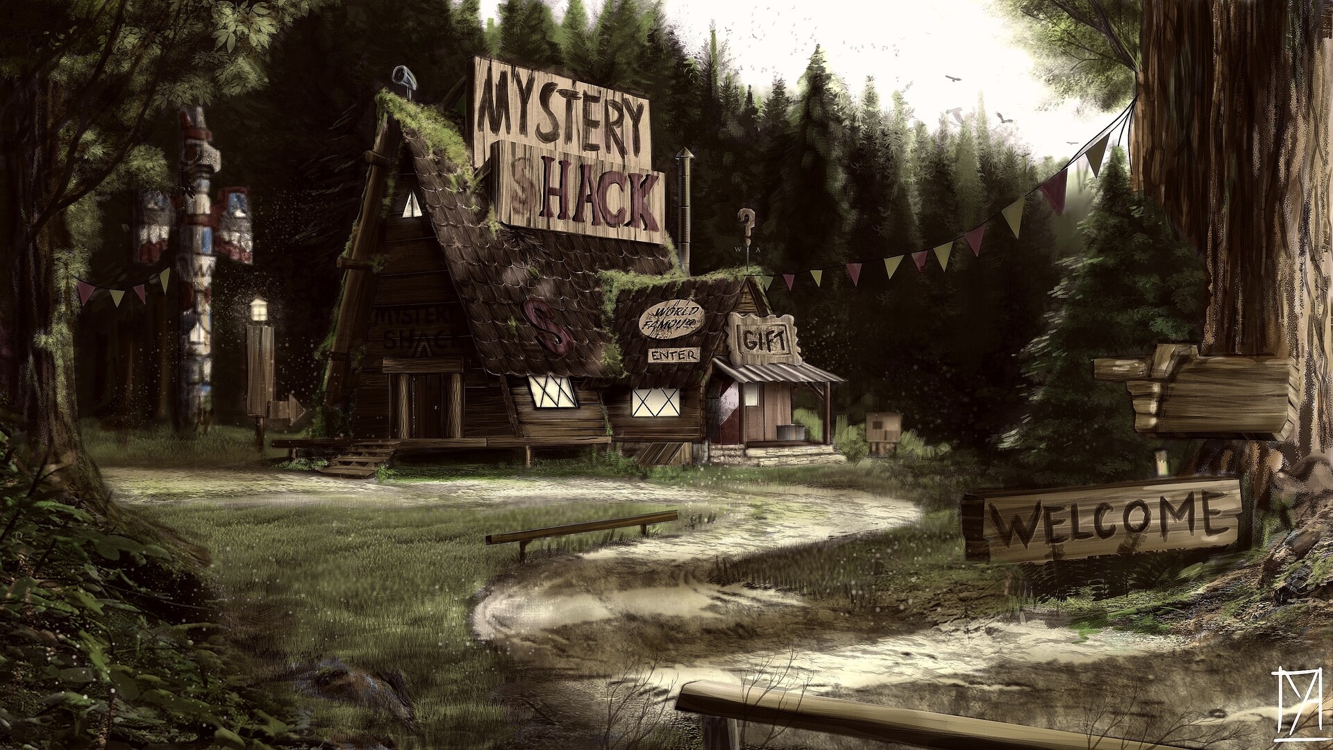 Featured image of post Forest Gravity Falls Landscape