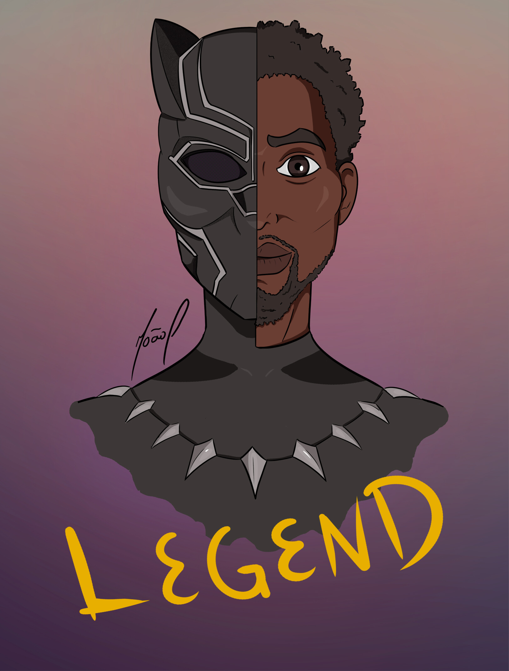 Artstation Chadwick Boseman King T Challa The Black Panther Artstation Chadwick Boseman King T Challa The Black Panther