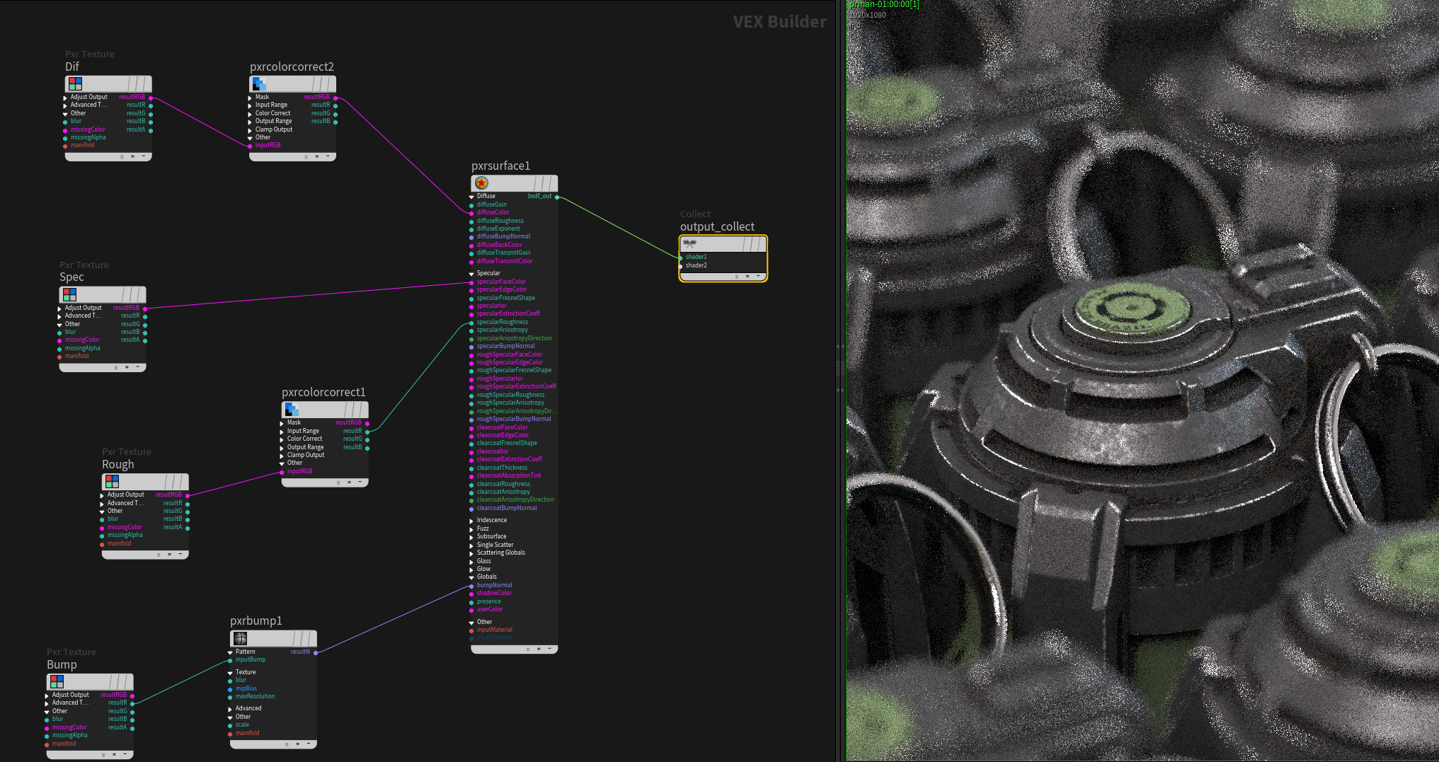 Houdini / RenderMan.