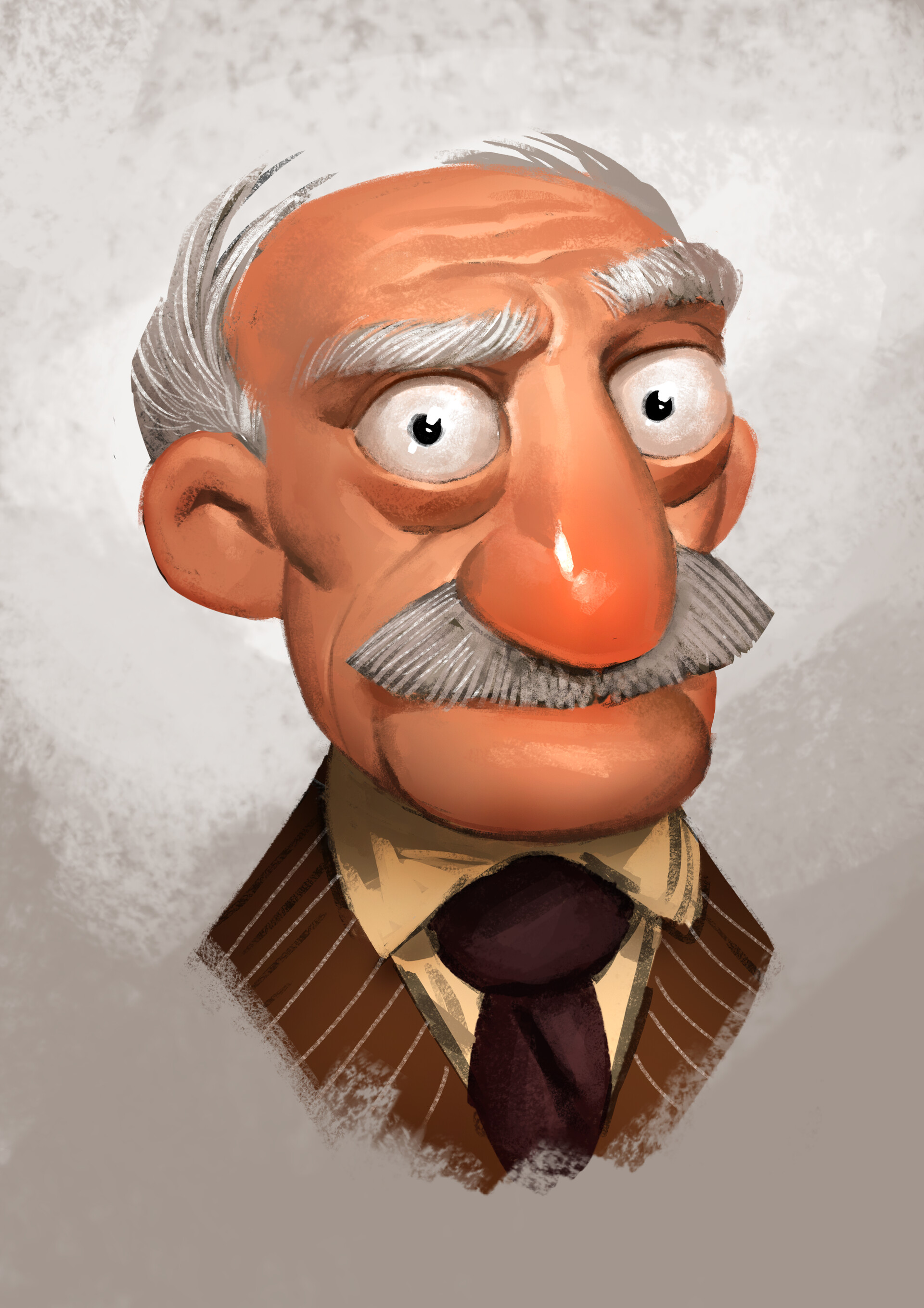 Barbu Harsan - Grumpy old men - Character design