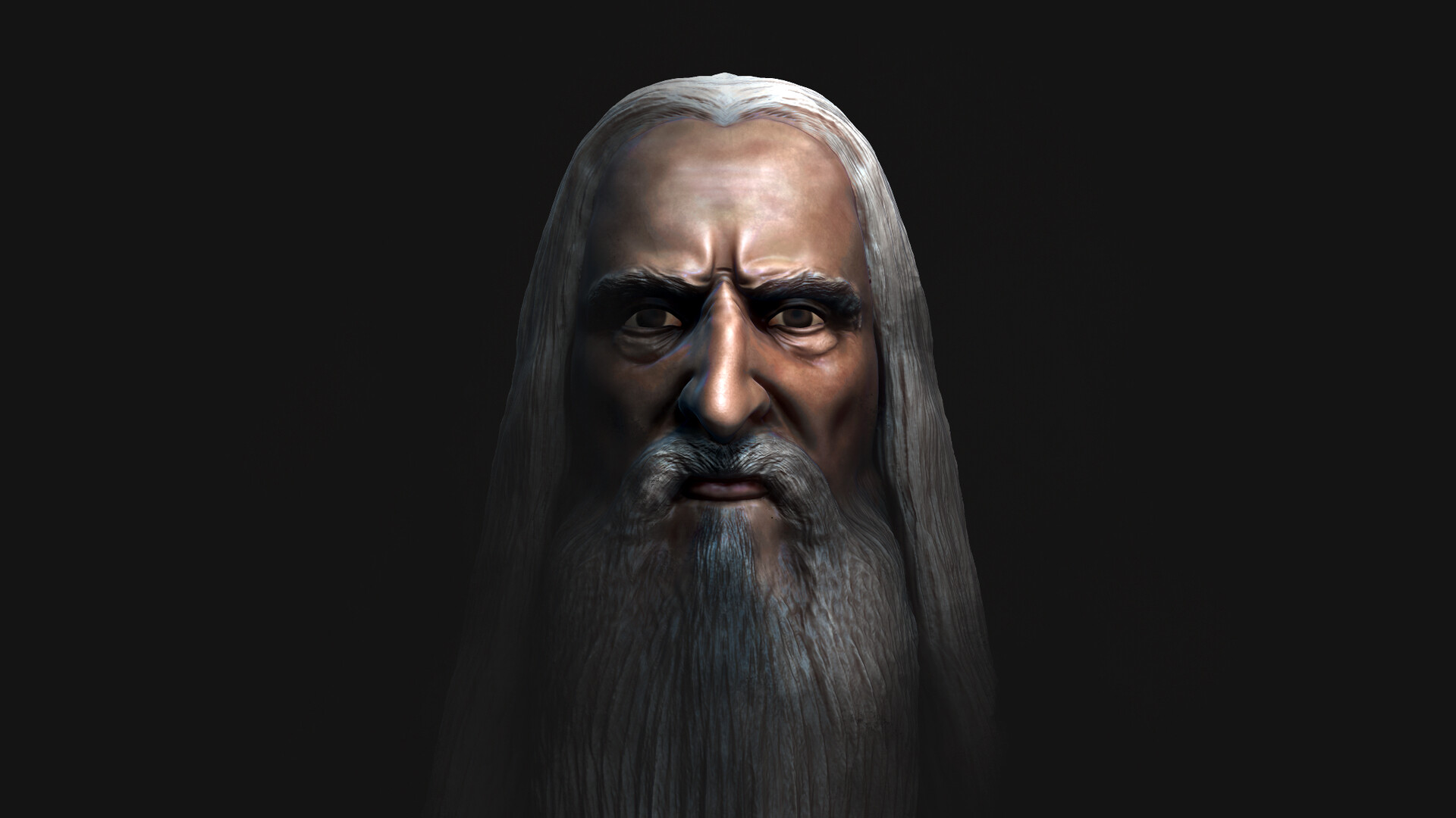 Cosmo C. Light - Likeness-Sculpture: Sir Christopher Lee (as Saruman)