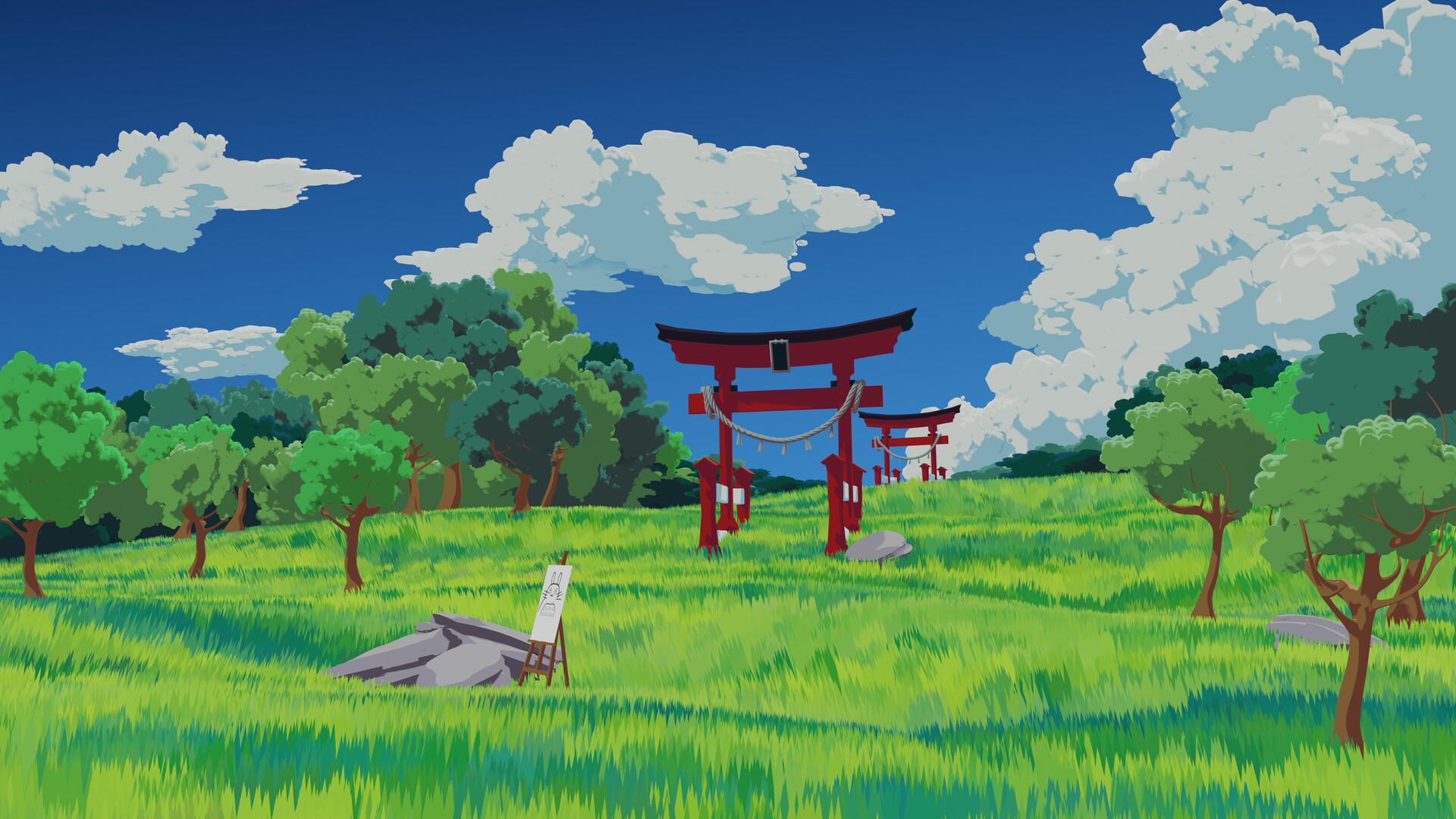 ArtStation Ghibli Inspired Environment