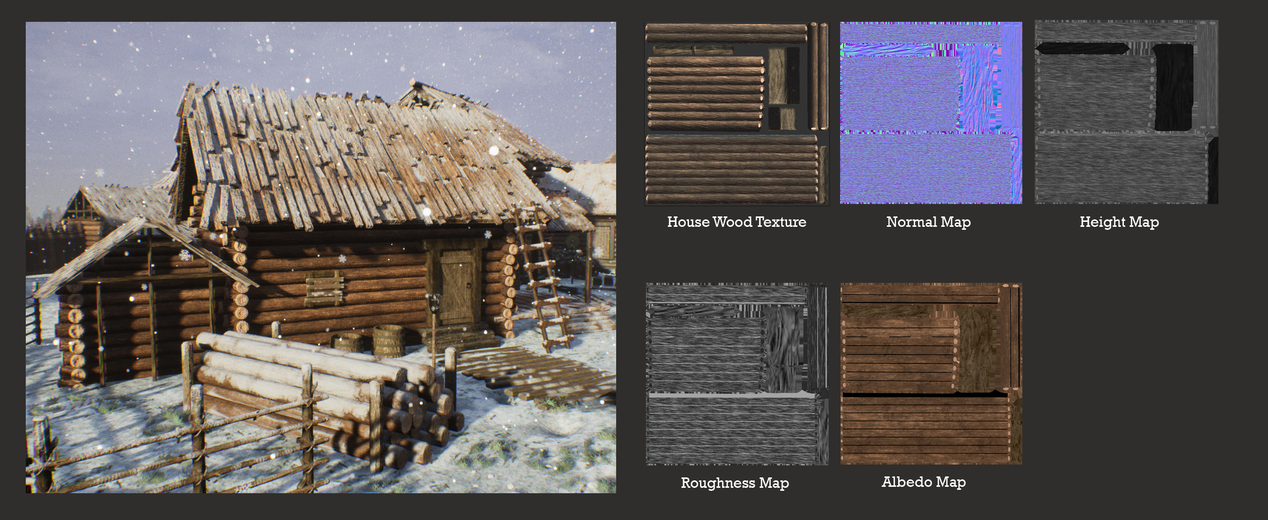 House Walls PBR Texture Map preview