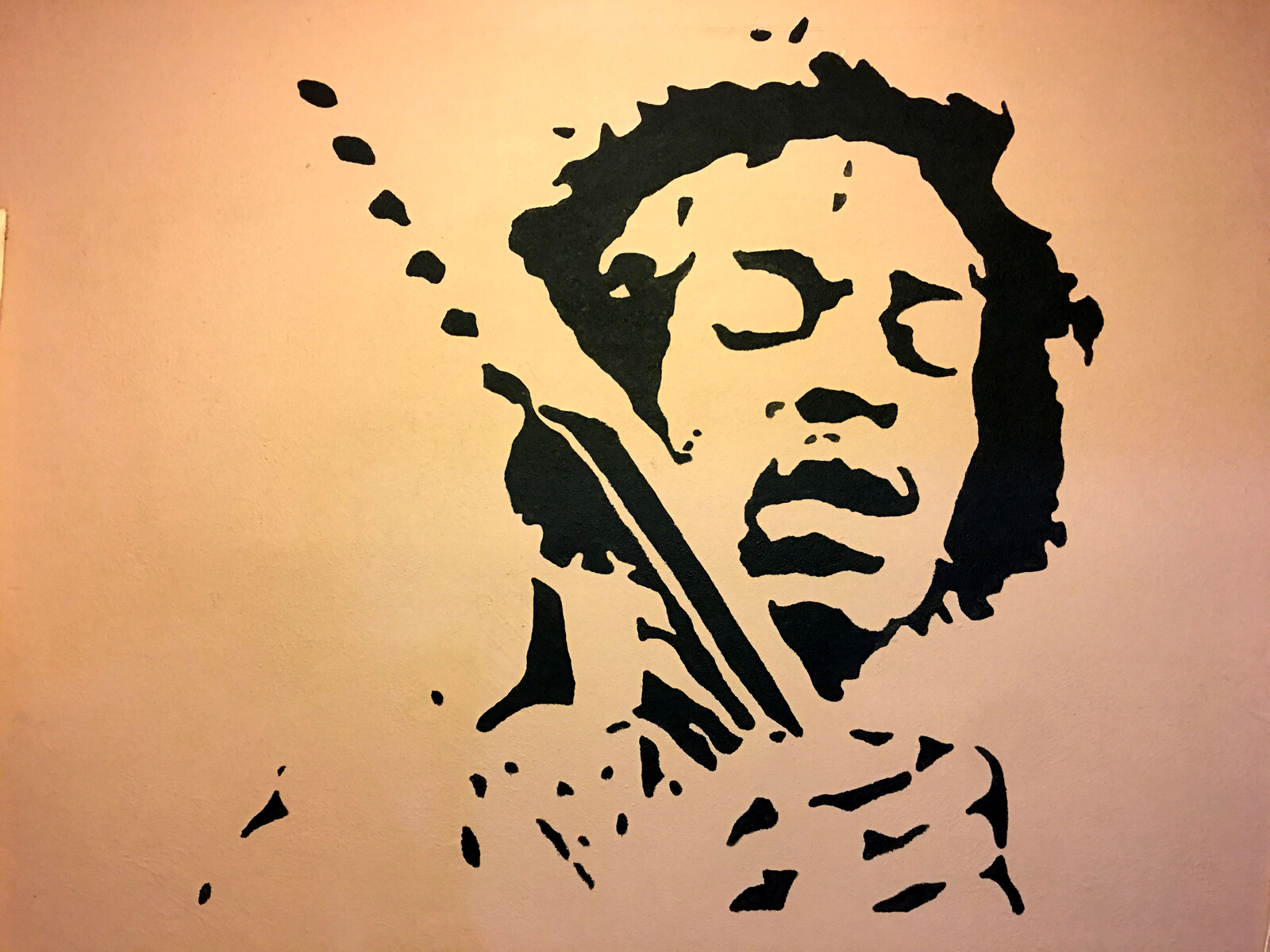 Jimi Hendrix Wall Mural