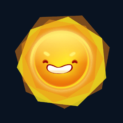 Sun happy  loop
 (when a new planet gets recruited)
