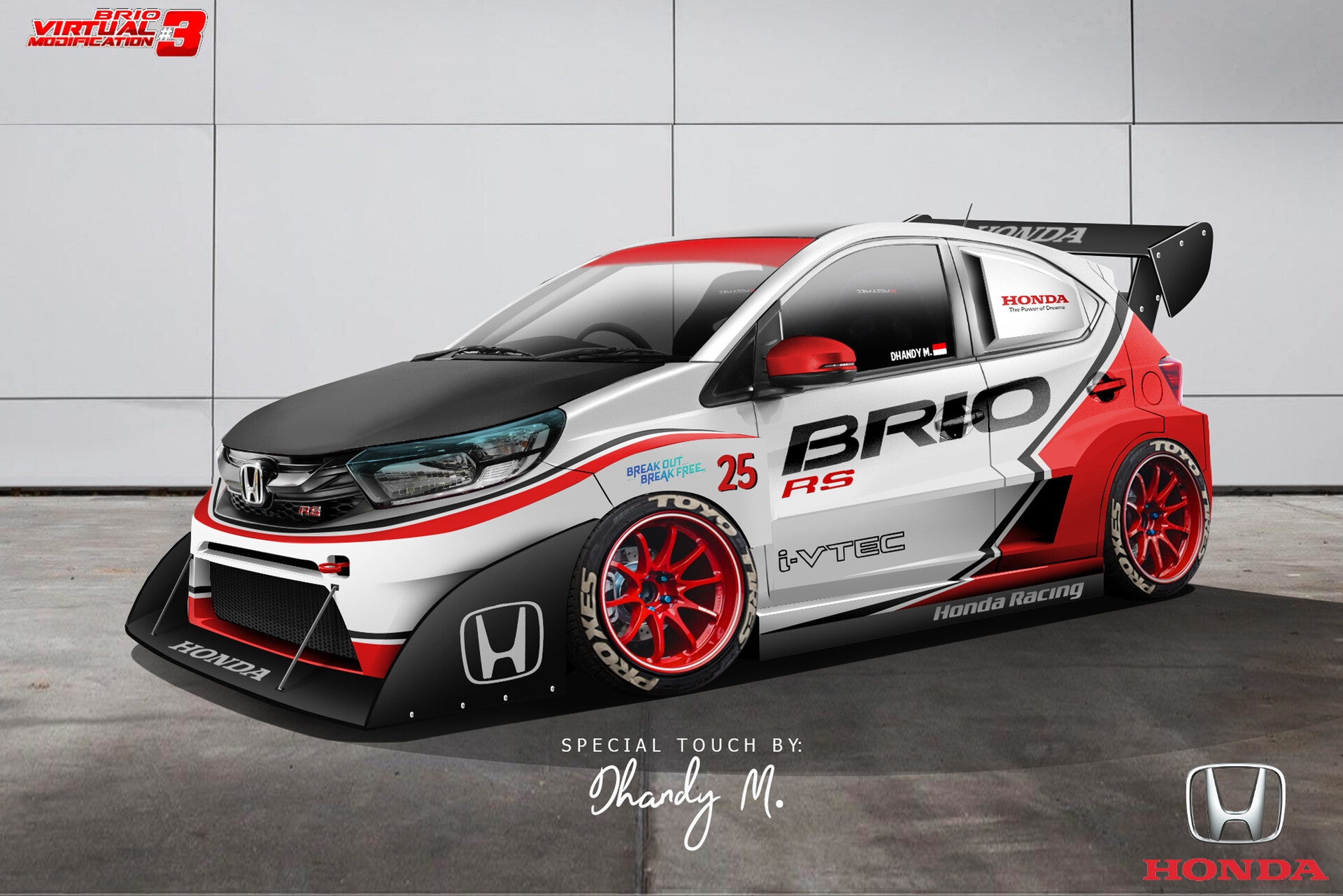 Artstation 2019 Honda Brio Rs Pikes Peak X Time Attack Spec Dhandy